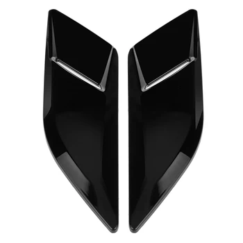 1 Чифт Автомобилни лъскавите Черни облицовки на отдушник за Преден капак Sport L494 2014-2018