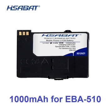 100% Оригинална Батерия HSABAT 1000 mah EBA-510 за Siemens A51 A52 A55 A56 магистрала a57 A60 а a62 а a65 A75 C55 C56 C60 C61 C70 C71 A70 S55