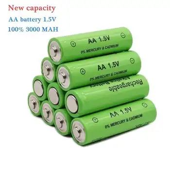 100% оригинална батерия тип АА 3800 mah Акумулаторна Батерия NI-MH Тип АА от 1,5 Часа, Мишки, Компютри, играчки и така Нататък