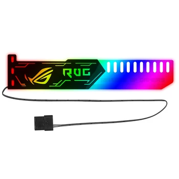 12 В 4Pin Храна, поставка за видеокартата RGB, цветни хоризонтални с led подсветка, държач за карти