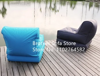 2023 Бестселър дълъг сгъваем диван За градина Comfort Мързелив диван с флип от облегалката Възглавници-чанта за почивка само на калъф за стол