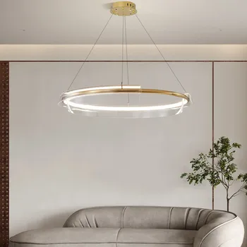 2023 Нов модерен тавана лампа за дневна, изложбена зала, спалня, кухня, модерен проста полилей, висящи лампи