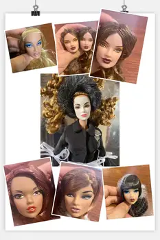 30 см Оригинален FR head IT куклени глави Модни оригиналният корона качествени куклени глави за момичета, одевающие играчки със собствените си ръце
