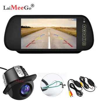 7-Инчовата автомобилна камера за обратно виждане TFT LCD цветен монитор с дисплей Охраняем паркинг на заден ход Подкрепа монитор за обратно виждане Автомобилна камера