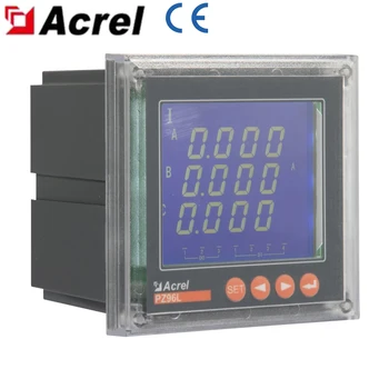 Acrel PZ96L-E4/C е Многофункционален електромера ac/3P4W програмируем, LCD панелът измерител на енергия RS485 Modbus