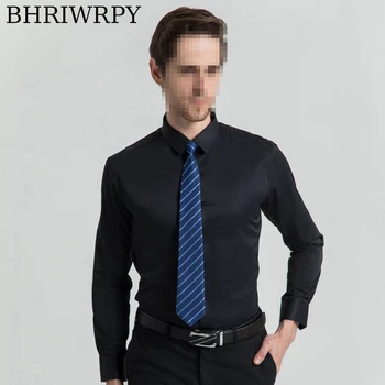 BHRIWRPY 2023, нова делова риза за мъжете, рокля, мъжка риза, Риза за официални мъжки, Риза за кума, Черна Тениска за мъже, Бяла риза за мъже