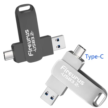 Fireurus 2 в 1 OTG USB 3. 2 Type C до USB флаш накопителю Pen Drive 256G Usb3.2 Memory Stick флаш диск Type-C Pendrive безплатна доставка