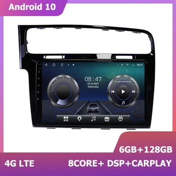 HIRIOT 10 инча Android 11 GPS Навигация за VW Golf 7 MK7 2013 2014 2015 2016 2017 Мултимедиен плеър carplay 6 + 128 г DSP 2Din