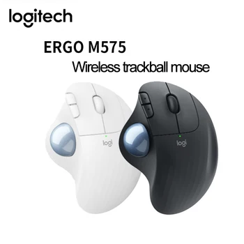 Logitech ERGO M575 MX ЕРГОНОМИЧНА Безжична Трекбольная Ергономична Мишка с 5 Бутона Безжична Мишка 2.4ghz за Офис Компютър За Рисуване