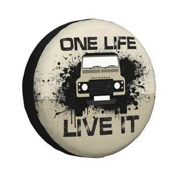 One Life, Live It Калъф за гуми, Резервна гума Mitsubishi Pajero Джип RV SUV 4x4, 4WD автоаксесоари 14 