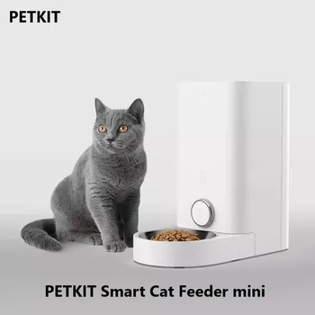 PETKIT Smart Cat Устройство на мини-версия на Автоматична Купа За Хранене на Домашни Котки Never Sticked Устройство Cibo Gatto Опаковка Пресни храни За Домашни Любимци