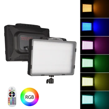 RGB Light Panle LED Video Light Студийная Снимка Заполняющий Светлина 3200 K-5600 K С с Регулируема Яркост CRI95 + с Дистанционно Управление за Директно Излъчване