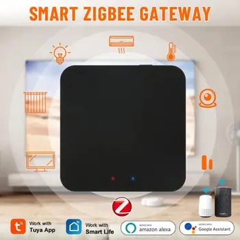 Smart Life Zigbee Wireless Транспортен Портал работи с Алекса Google Home Sasha Zigbee 3.0 Gateway Хъб Интелигентен Дом, Smart Home Bridge