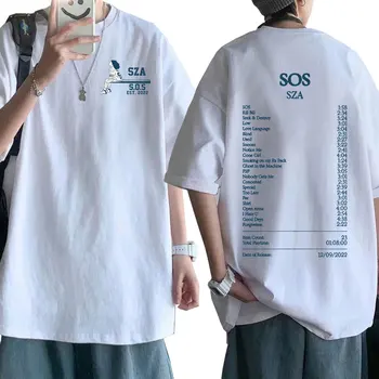 SZA Good Days Графична тениска SOS Нов музикален албум на годината на Реколтата Пънк-тениски Оверсайз Мъжки Хип-хоп Harajuku Тениска Градинска Унисекс