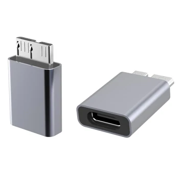 USB към Micro C B USB3.0 Адаптер Type C Женски към Micro-B Мъжки Бързо зареждане Micro USB 3.0 към Type C Суперскоростной за твърд диск