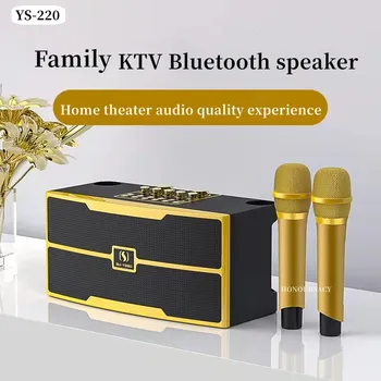 YS-201 50 W Безжичен Bluetooth-високоговорител KTV с двоен микрофон 