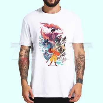Аватар Последния Магьосник Въздух, готина тениска Camiseta с къс ръкав, мъжки t-shirt, лятна мода забавна тениска