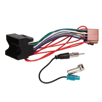 Авто стереозвук ISO, колан, захранващи кабели, кабел за Peugeot 207 307 407 за Citroen C2 C5, адаптер, кабели радио антени