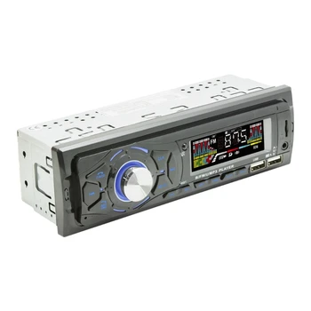 Автомагнитола One Din, съвместима с Bluetooth, поддръжка на автомобилни мултимедийни USB TF карта, U-диск, AUX, FM радио, RCA, кола стерео MP3 плейър