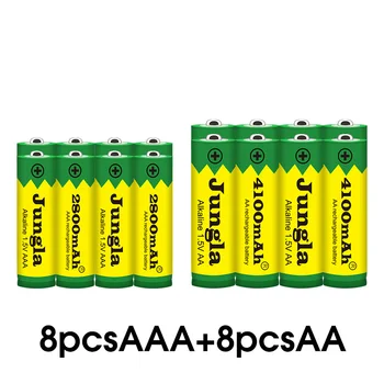 Акумулаторна батерия alcaline 2022 В, 1,5 ма, AAA 4100 mah, led лампа за заливане, mp3, нова 2800
