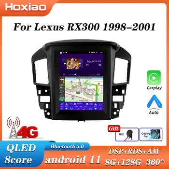 Вертикален екран на Android 10 за автомобилното радио в стила на Tesla за Lexus RX300 Toyota Блатар 1998 2001 GPS-навигация, мултимедия Carplay