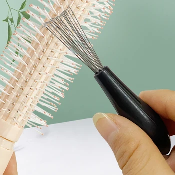 Гребен-четка за коса, препарат за премахване на четки с пластмасова дръжка, вграден козметични средства, почистващи препарати, почистващи средства