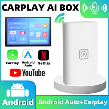 За Carlinkit Безжичен Автомобилен ключ CarPlay Apple Car Play Безжичен Android Автоматично Адаптер За Модел на Tesla БТ Wifi Връзка на Spotify Waze