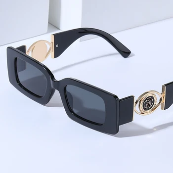 Класически Vintage Слънчеви Очила В Малка Рамка За Жени И Мъже, 2023, Трендови Слънчеви Очила, Луксозни Маркови Дизайнерски Очила в Стил Пънк UV400