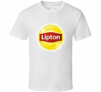 Марка напитка е Студен Чай Lipton, мъжка тениска с логото, Размер S - 3Xl, специална фланелка с принтом по поръчка