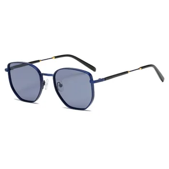 Маркови и дизайнерски слънчеви очила с високо качество за жени и мъже, луксозни пластмасови слънчеви очила с класически ретро улични кръгли слънчеви очила унисекс