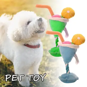 Мека играчка за кучета, успокояващ Болката, Плюшен чаша за сладолед, кукла-кученце, Стоки за домашни любимци