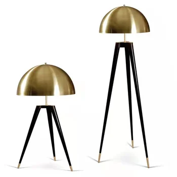 Метален под лампа с веерообразной глава, дизайнерски външен лампа в скандинавски стил, Стоящ Лампи За дневна, Настолна лампа за спални
