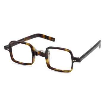 Модни корейски тенденция на точки в една проста квадратна рамка, универсални ацетатные оптични очила за късогледство, персонални модни очила