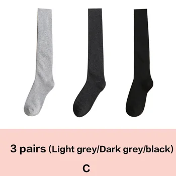 Мъжки топли чорапи Зимни дебели минерални компресия чорапи с височина до коляното, покриващи крака от сняг и студ, черни хавлиени чорапи за краката, мъжки