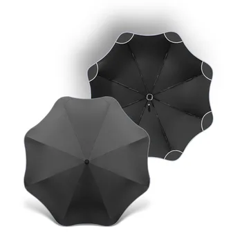 Напълно автоматичен заоблени трикуспидалната бизнес чадър чадър 8k, нов слънчев чадър с кръгла линия, слънцезащитен чадър, индивидуален лого