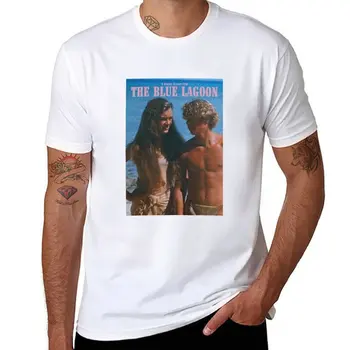 Новата реколта тениска The Blue Lagoon 1980, естетична дрехи с къс ръкав, реколта дрехи, тениски за мъже