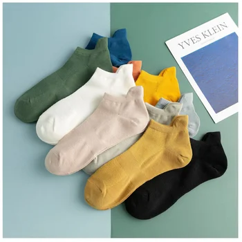 Нови продукти, мъжки памучни чорапи, оригиналната дишаща мрежа, удобни ежедневни модни невидими чорапи-лодки, черен, бял, червен, син
