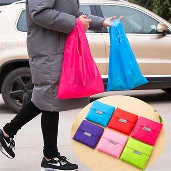 Однотонная дългогодишна сгъваема чанта за пазаруване, преносима чанта за багаж, чанта за супермаркет, Чанти за пазаруване, различни чанти