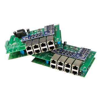 Печатна платка 8-пристанищен gigabit комутатор за Ethernet промишлен клас