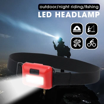 Преносими налобные светлини, мощна мини-led светлина с 3 режима, работеща на батерии, водоустойчив главоболие фенерче за къмпинг и туризъм, разходки на открито