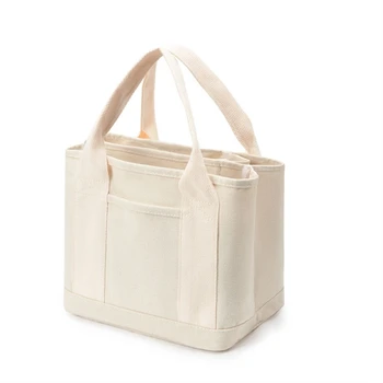 Проста холщовая чанта-тоут, дамски чанти, ежедневни малки чанти-bento за жени, Новият клатч, мини портмоне за пазаруване, луксозни дамски чанти, чанта за мама