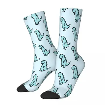 Сладки чорапи с динозавром, мъжки и дамски зимни чорапи, полиестер