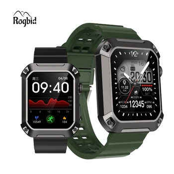 Смарт часовници Rogbid TANK S2 за мъже, водоустойчиви часовници, сензор за сърдечната честота, за определяне на съдържанието на кислород в кръвта, спортни часовници за телефон Xiaomi