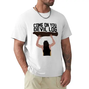 Тениска Come on You Devil Log, тениска, къса риза с домашен любимец принтом за момчета, тениски, мъжки спортни ризи, тениски оверсайз за мъже