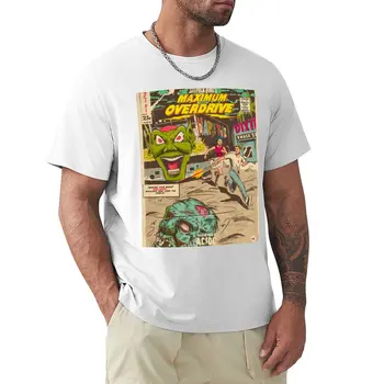 Тениска Maximum Overdrive, летни дрехи с къс ръкав, аниме за момчета, тениска с домашен любимец принтом, мъжка тениска с къс ръкав