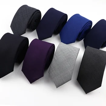 Търговска луксозен вълнена вратовръзка, класически обикновен черно-сива вратовръзка, мъжки модни вратовръзки, дизайнерски вратовръзки, ръчно изработени в европейски стил