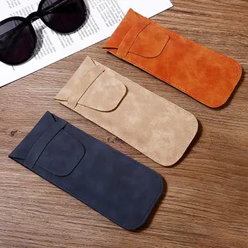 Чанта за слънчеви очила с дизайн Личи, калъф за очила, висококачествени слънчеви очила, чанта за съхранение приспособления, кожена чанта за очила