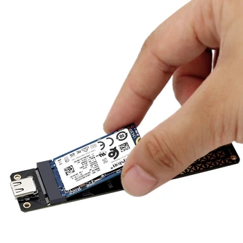Четец на датчиците M. 2 в USB3.1 със скорост 10 Gbit/s, съвместим с един карам M. 2 SATA (NGFF) на базата M/B + Mkey за твърдотелно устройство 2230/2242/2260/2280