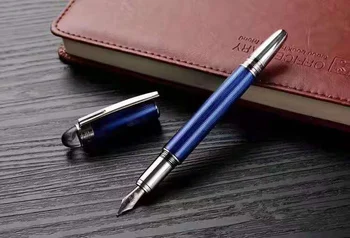 2021 Нова Луксозна писалка Monte Mb Cool Blue Roller pen Химикалка писалка Fountain Blanc Ink Pen 9976 9975