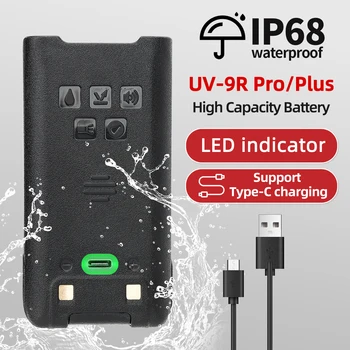 Baofeng UV-9R PRO USB Зарядно Устройство за Li-on Батерия с По-голям Капацитет За Преносими Радиостанции UV-9R PRO Ham Двустранно Радио